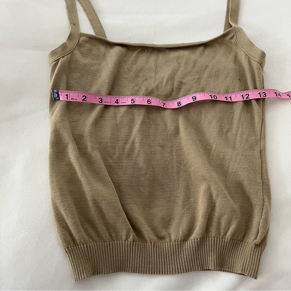 Valentino cotton cropped tank top tan 42 - Picture 13 of 13